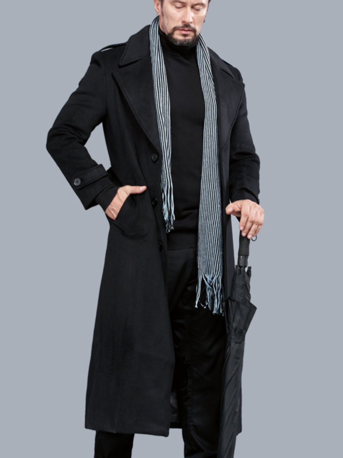Nordic Wool Long Coat – Classic Winter Edition Veyra