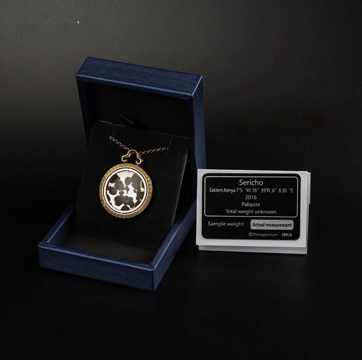 Celestial Relic Necklace – Genuine Sericho Meteorite in Sterling Silver Original Design
