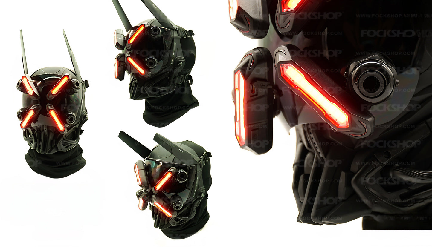 CyberReaper Tactical Mask — Sci-Fi Battle Gear Original Design