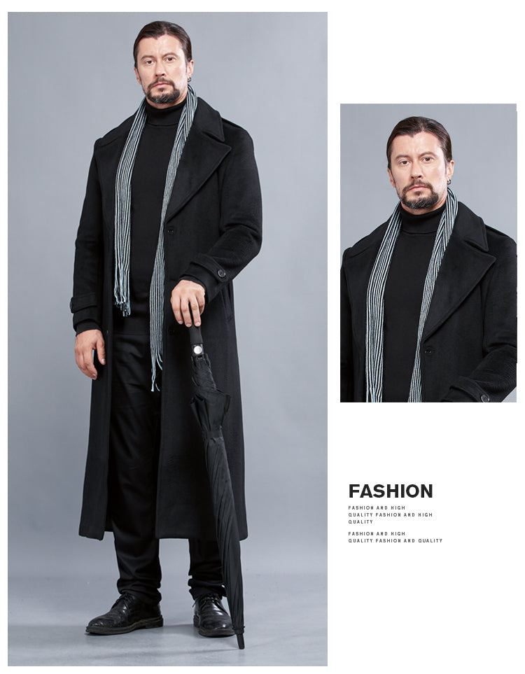Nordic Wool Long Coat – Classic Winter Edition Veyra
