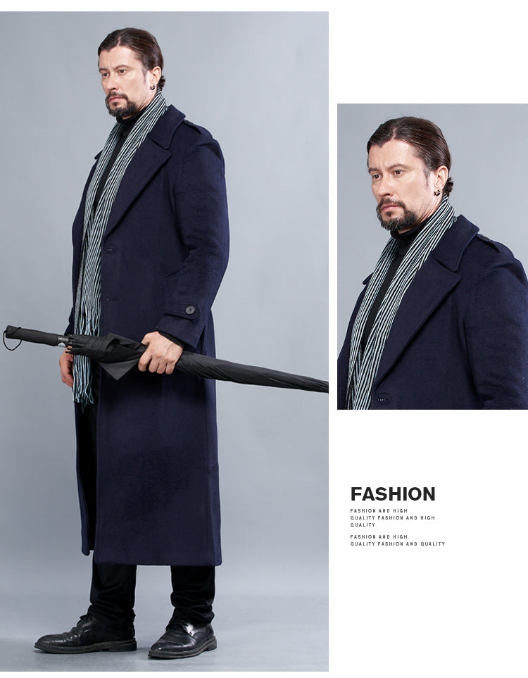 Nordic Wool Long Coat – Classic Winter Edition Veyra