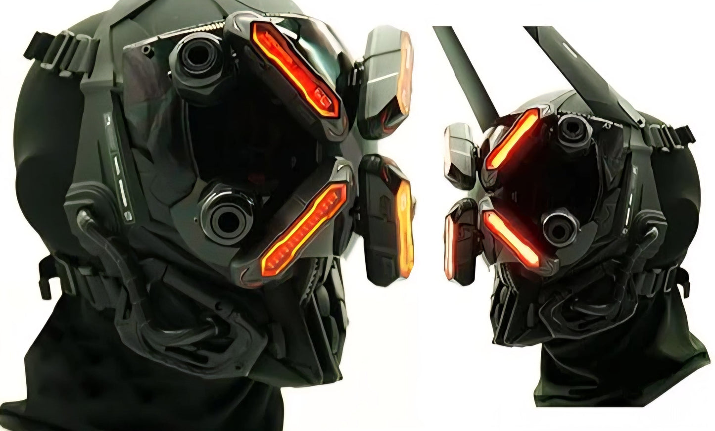 CyberReaper Tactical Mask — Sci-Fi Battle Gear Original Design