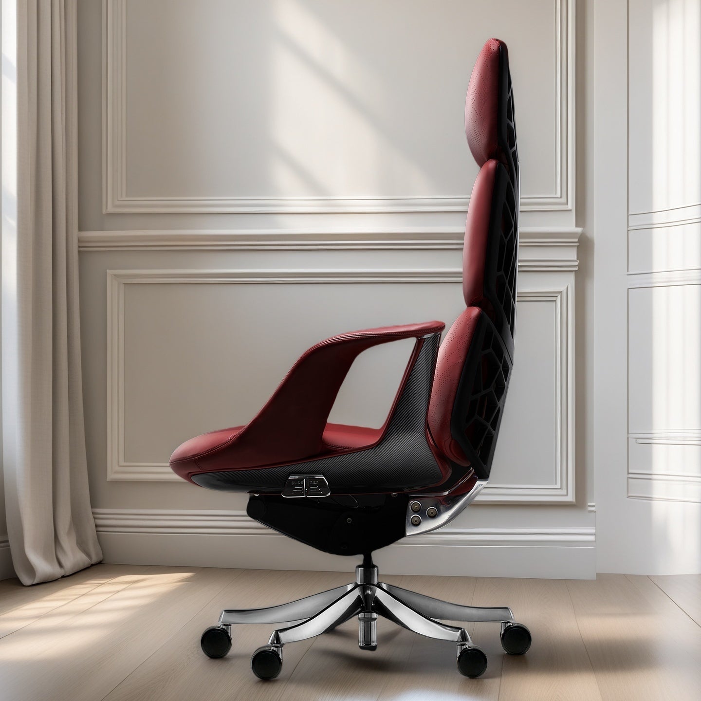 Spider Web Ergonomic Chair – Luxury Boss Office Seat linsstore