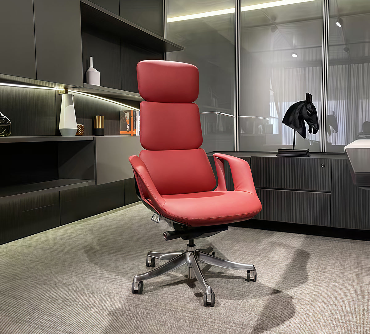 Spider Web Ergonomic Chair – Luxury Boss Office Seat linsstore