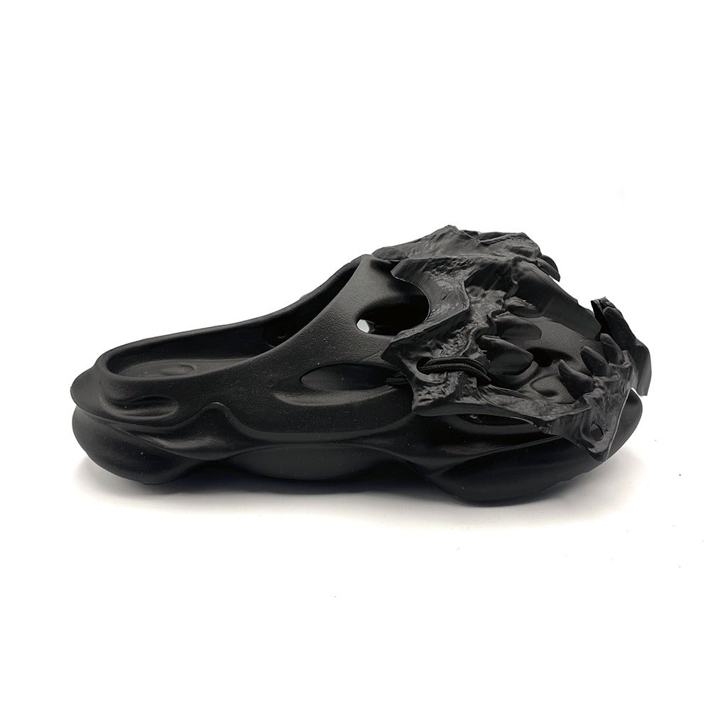 Cthulhu Venom Skull Slides – Gothic Punk Sandals Original Design