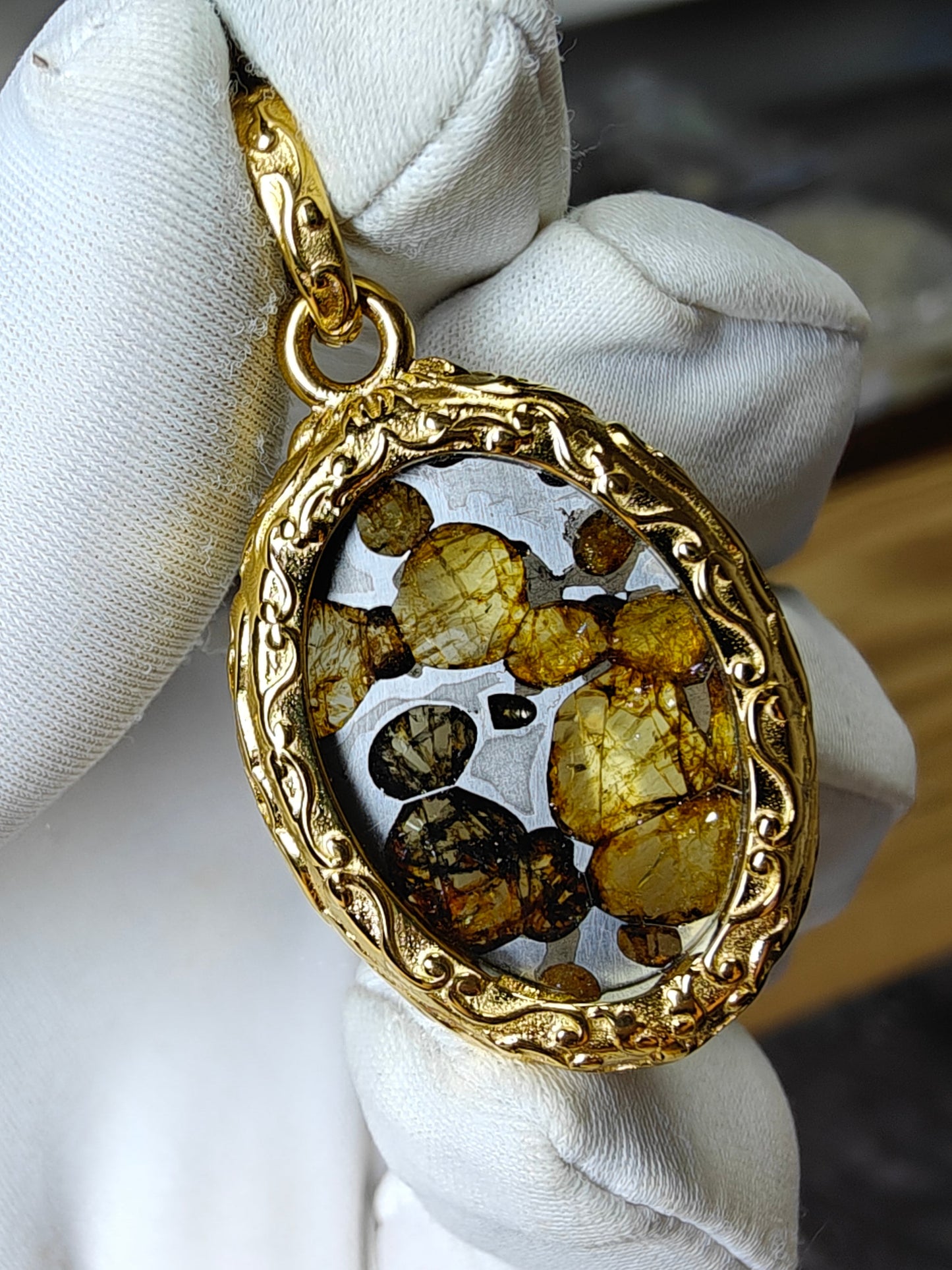 Celestial Relic Necklace – Genuine Sericho Meteorite in Sterling Silver Original Design