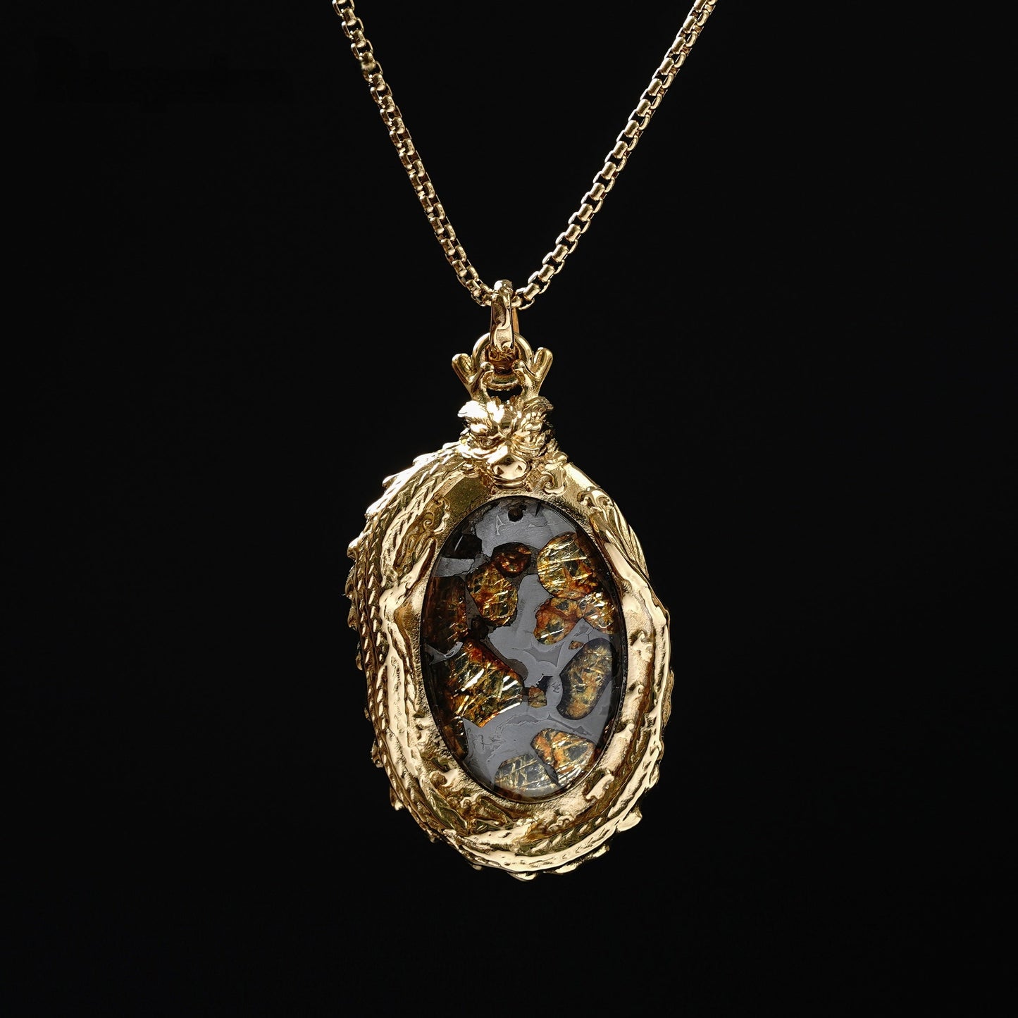 Celestial Relic Necklace – Genuine Sericho Meteorite in Sterling Silver Original Design