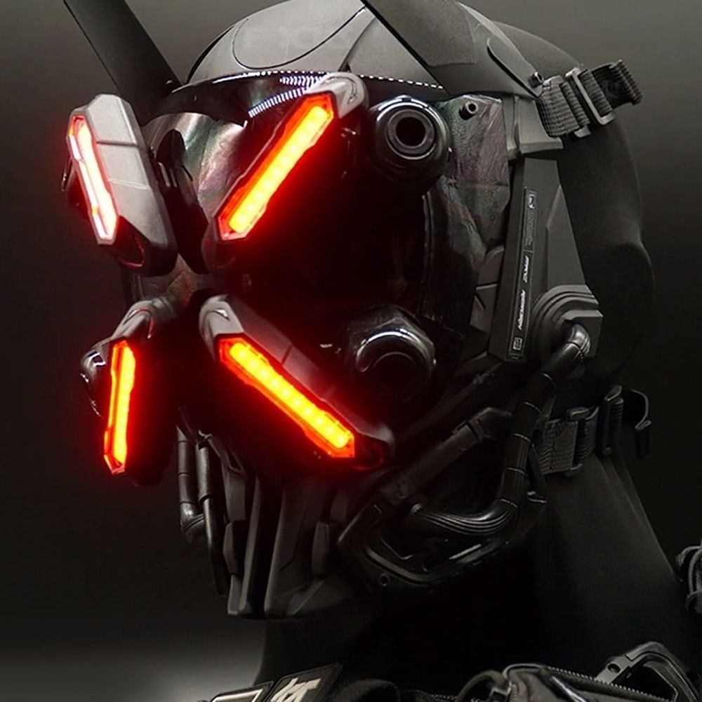 CyberReaper Tactical Mask — Sci-Fi Battle Gear Original Design