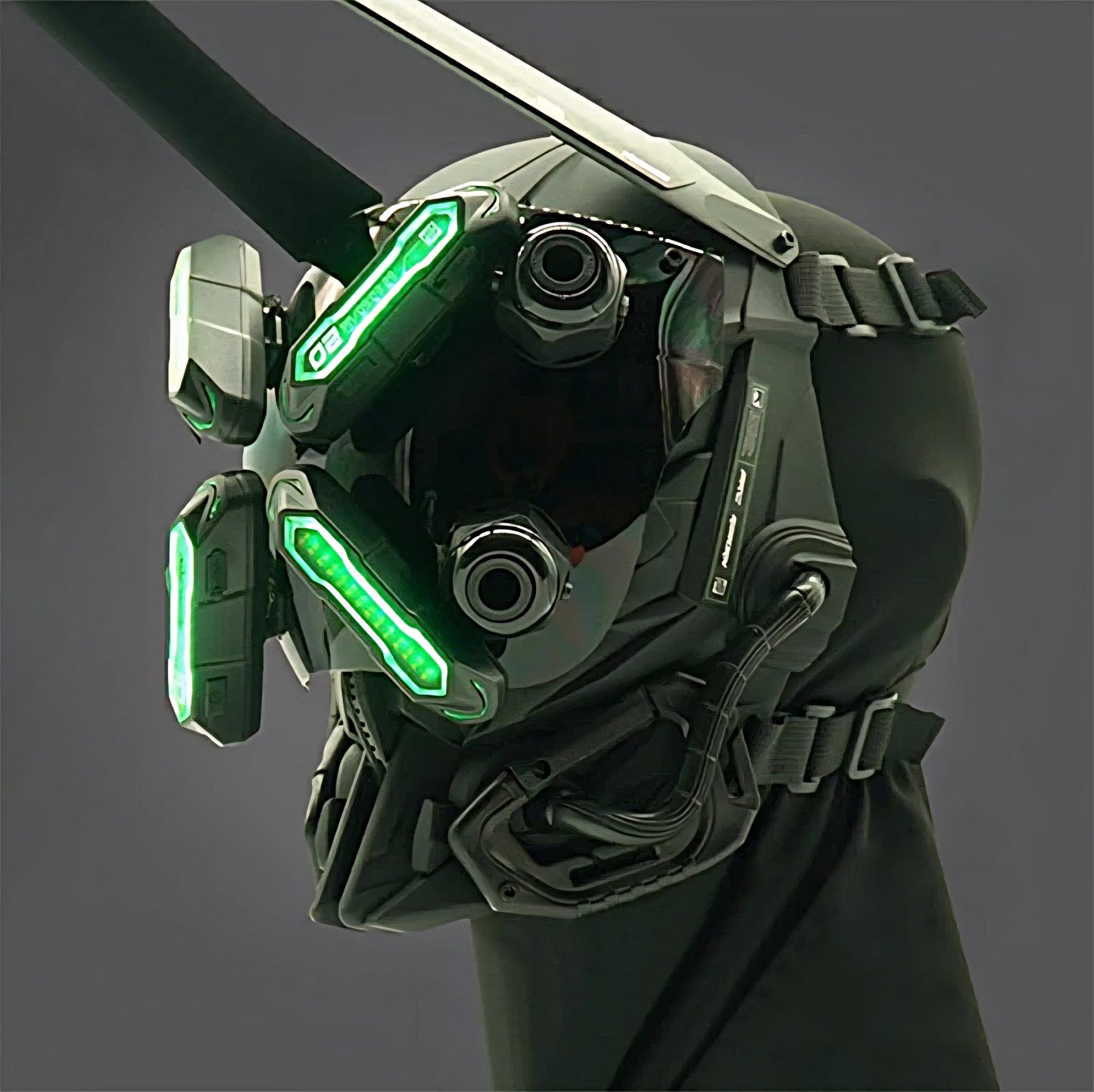 CyberReaper Tactical Mask — Sci-Fi Battle Gear Original Design