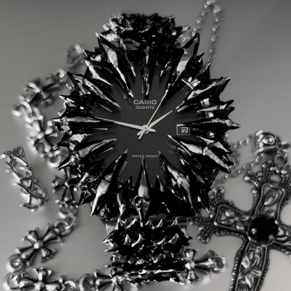 Dragon Fang Spiked Quartz Watch – Handmade Gothic Edition Original Design