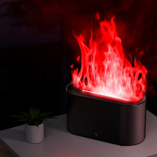 LuminFlame™ – 7-Color Fire Mist Humidifier Veyra