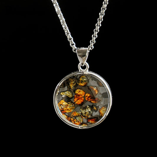 Celestial Relic Necklace – Genuine Sericho Meteorite in Sterling Silver Original Design
