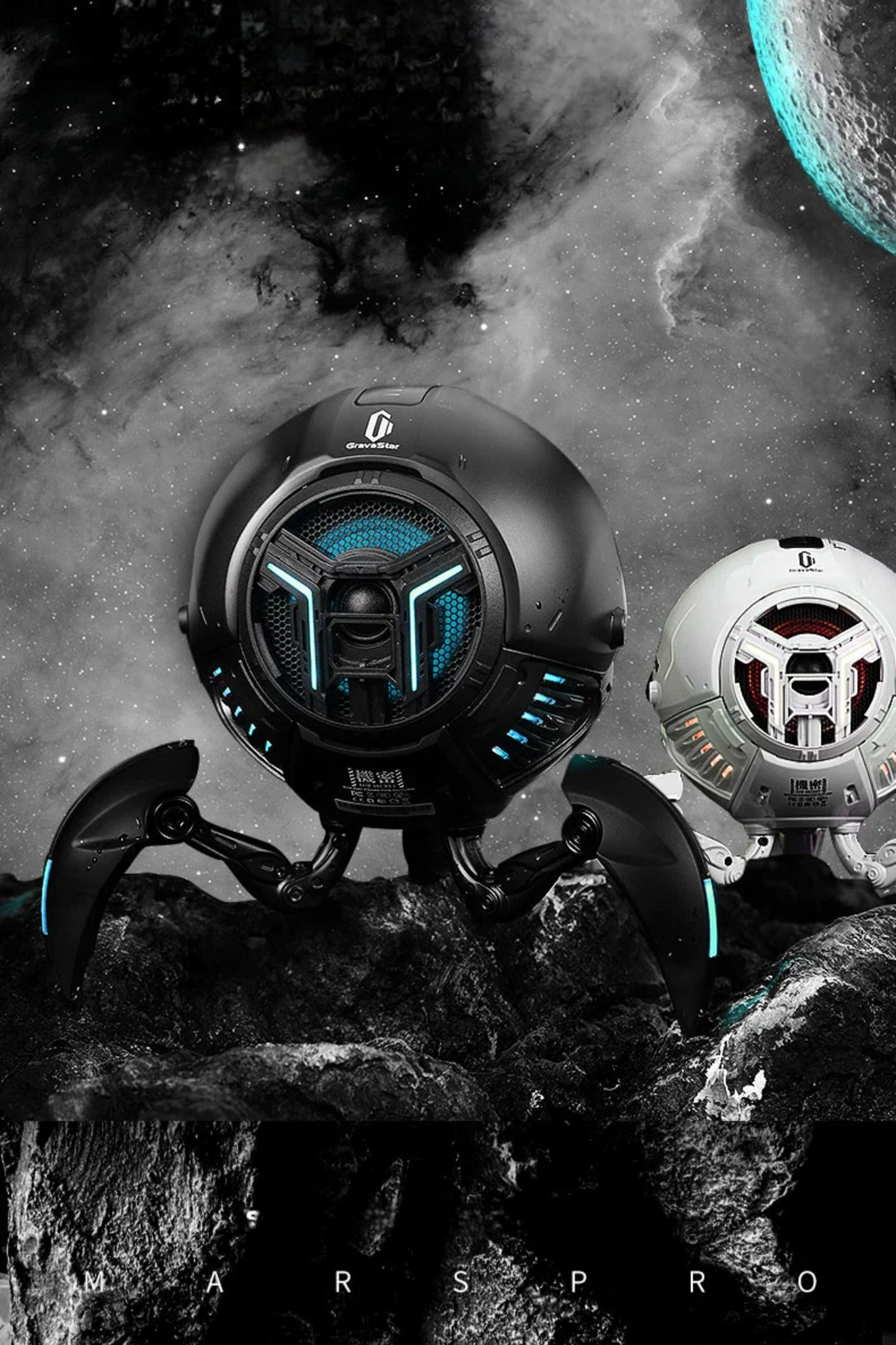 Gravastar G1 Pro – Cyberpunk Mecha Bluetooth Speaker Veyra Imports