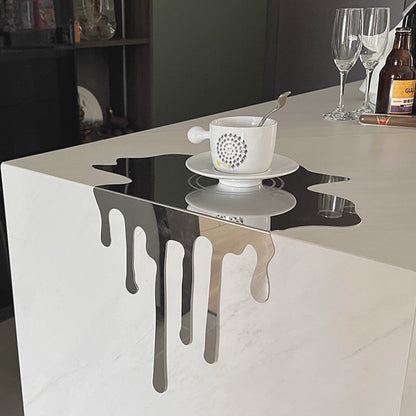 Liquid Illusion – Stainless Steel Drip Sculpture Veyra