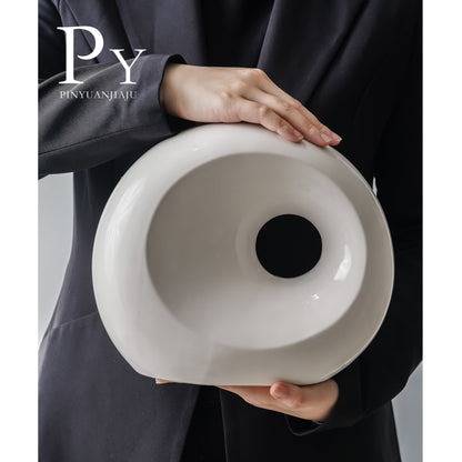 Lunar Stone Ceramic Tissue Box – Modern Nordic Accent Original Design