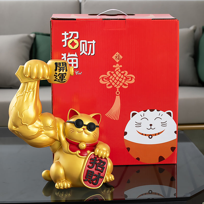 Fortune Power Cat – Muscle Lucky Cat Original Design