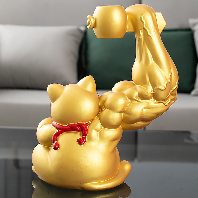 Fortune Power Cat – Muscle Lucky Cat Original Design