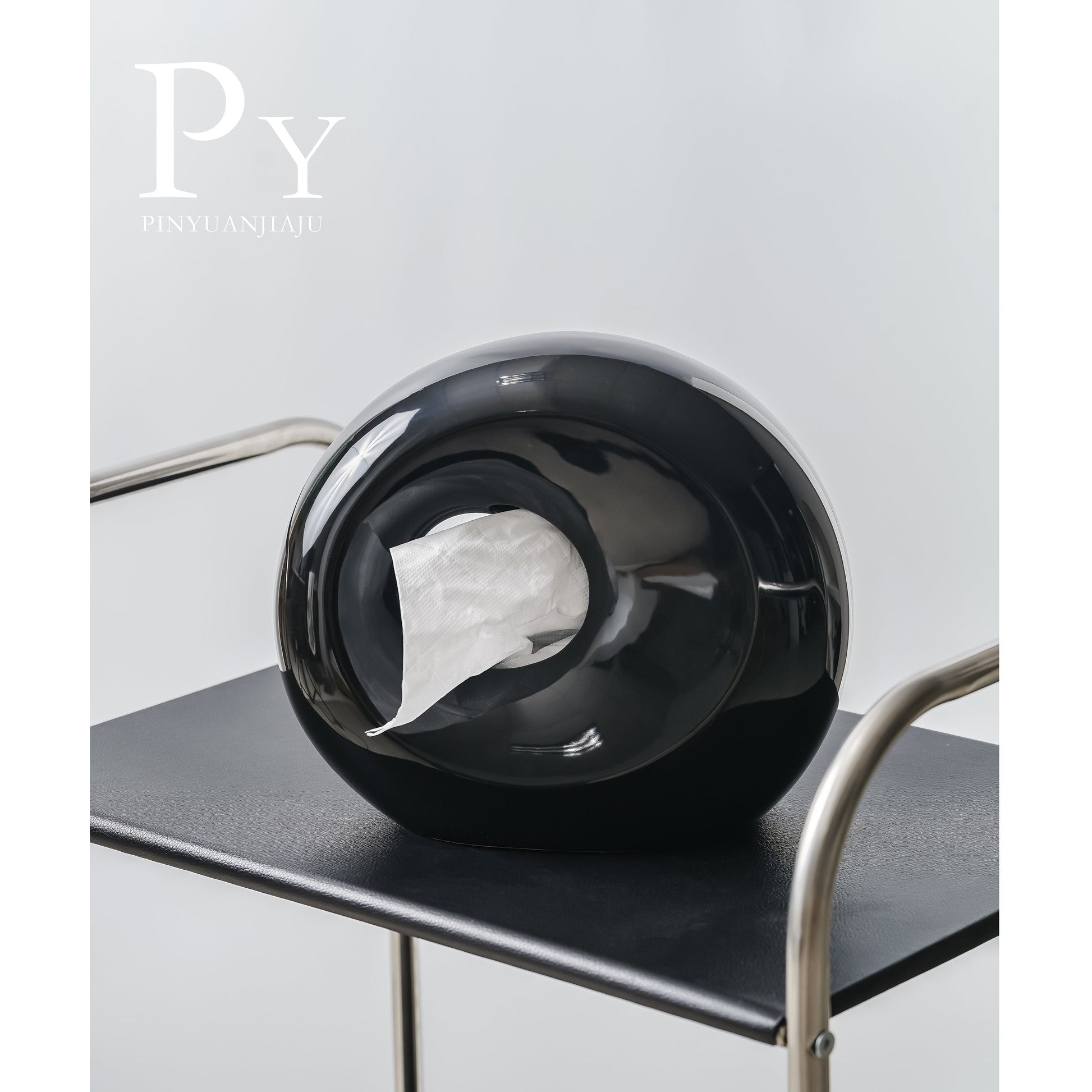 Lunar Stone Ceramic Tissue Box – Modern Nordic Accent Original Design