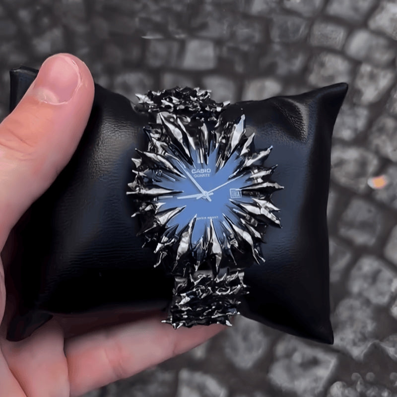 Dragon Fang Spiked Quartz Watch – Handmade Gothic Edition Original Design