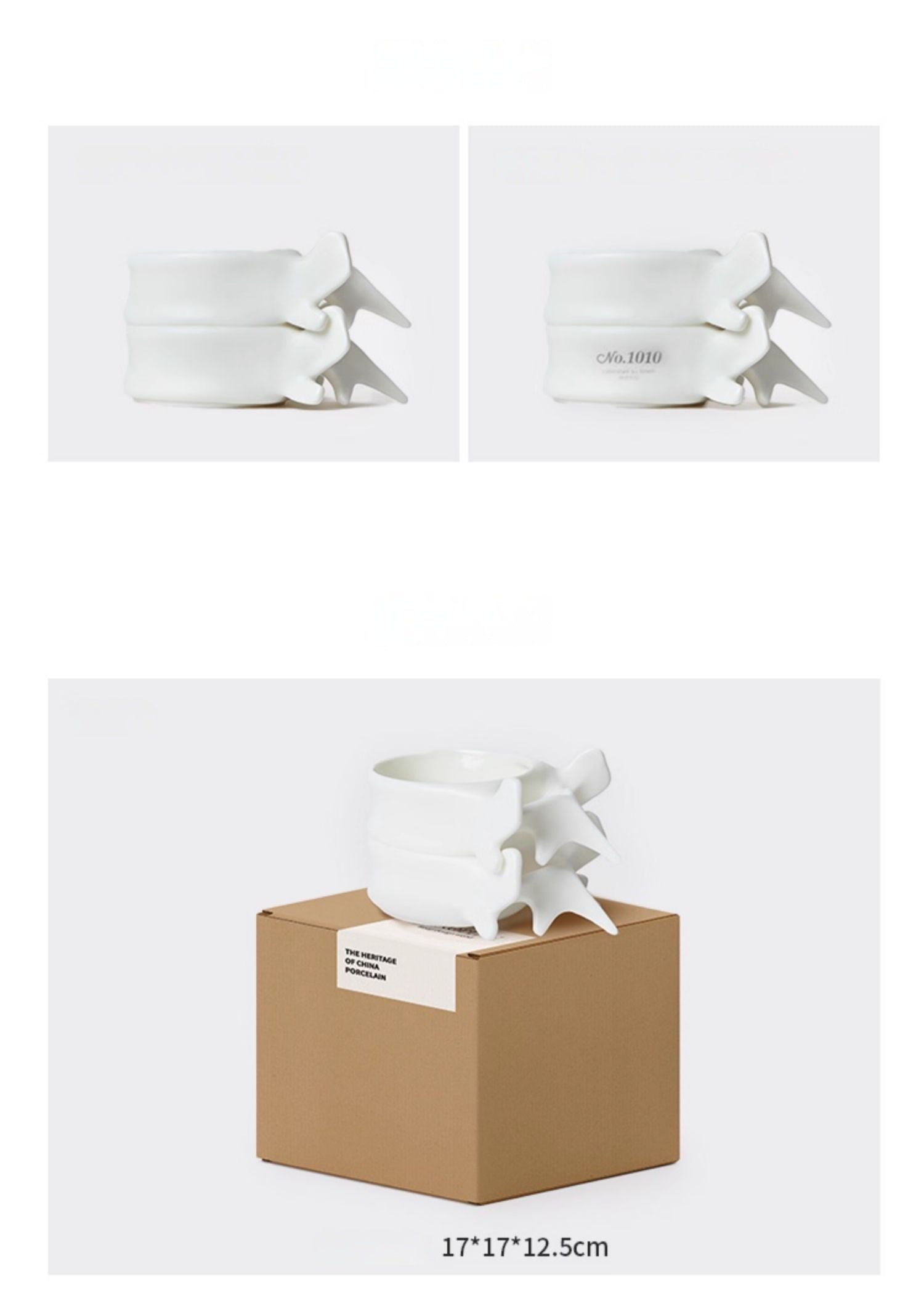 Spine Mug – Ceramic Vertebrae Coffee Cup Original Design