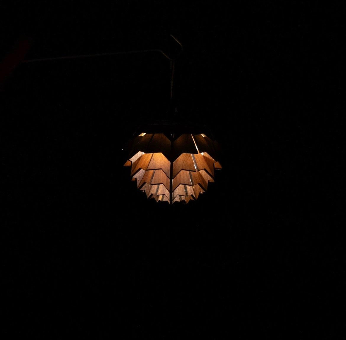 Nordic Pinecone Lantern – Walnut Wood Shade for Goal Zero Original Design