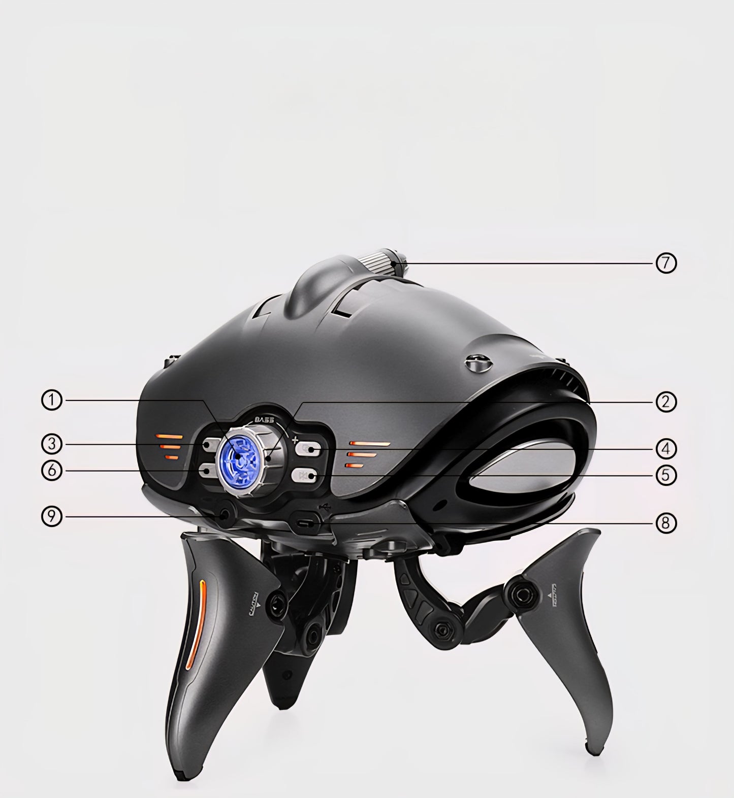 Alien Invasion X — Cyberpunk Bluetooth Subwoofer Speaker Original Design