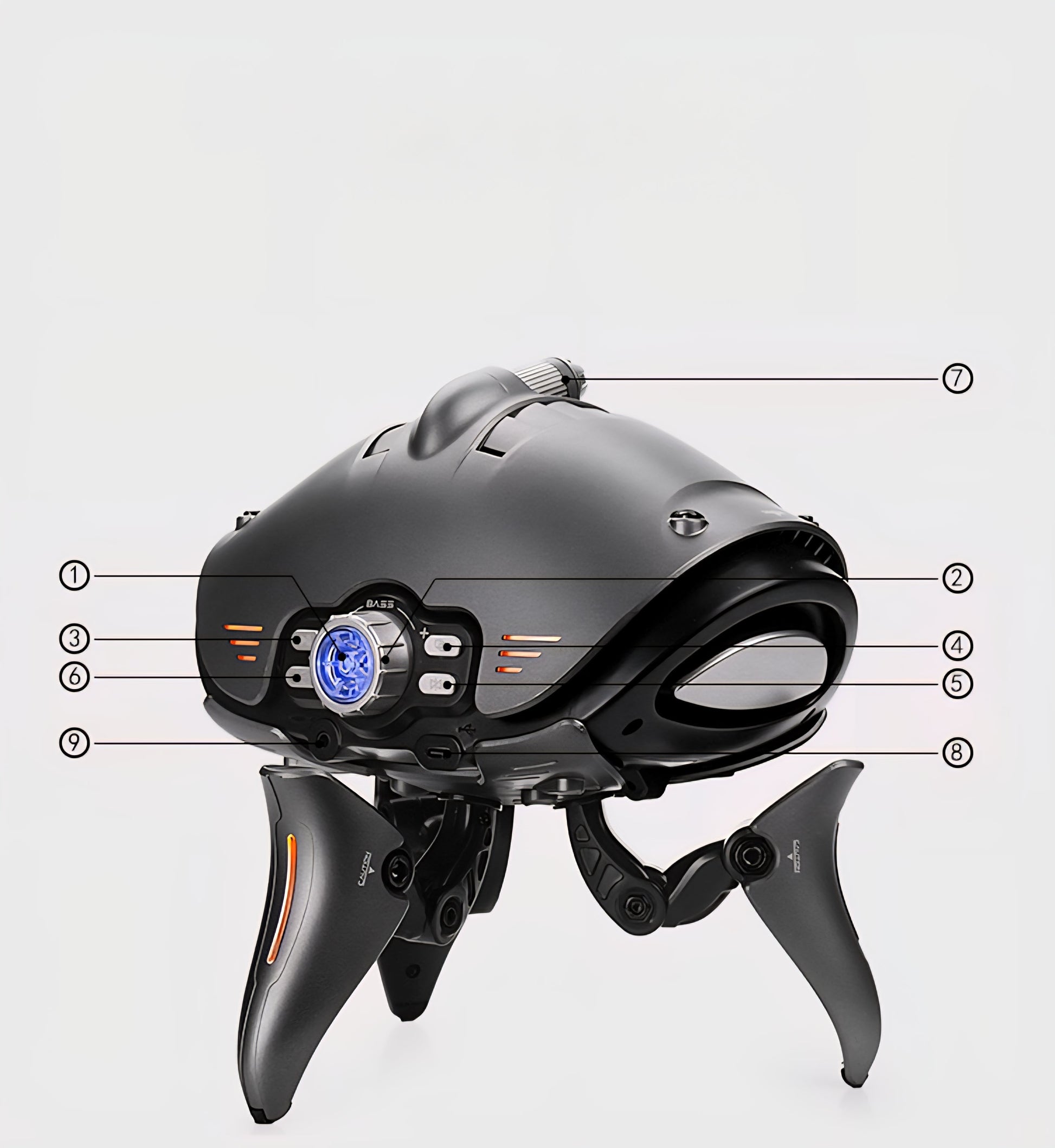 Alien Invasion X — Cyberpunk Bluetooth Subwoofer Speaker Original Design