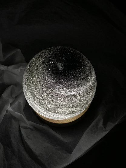 Cosmic Glow Crystal Sphere Lamp – Galaxy-Inspired Night Light Veyra
