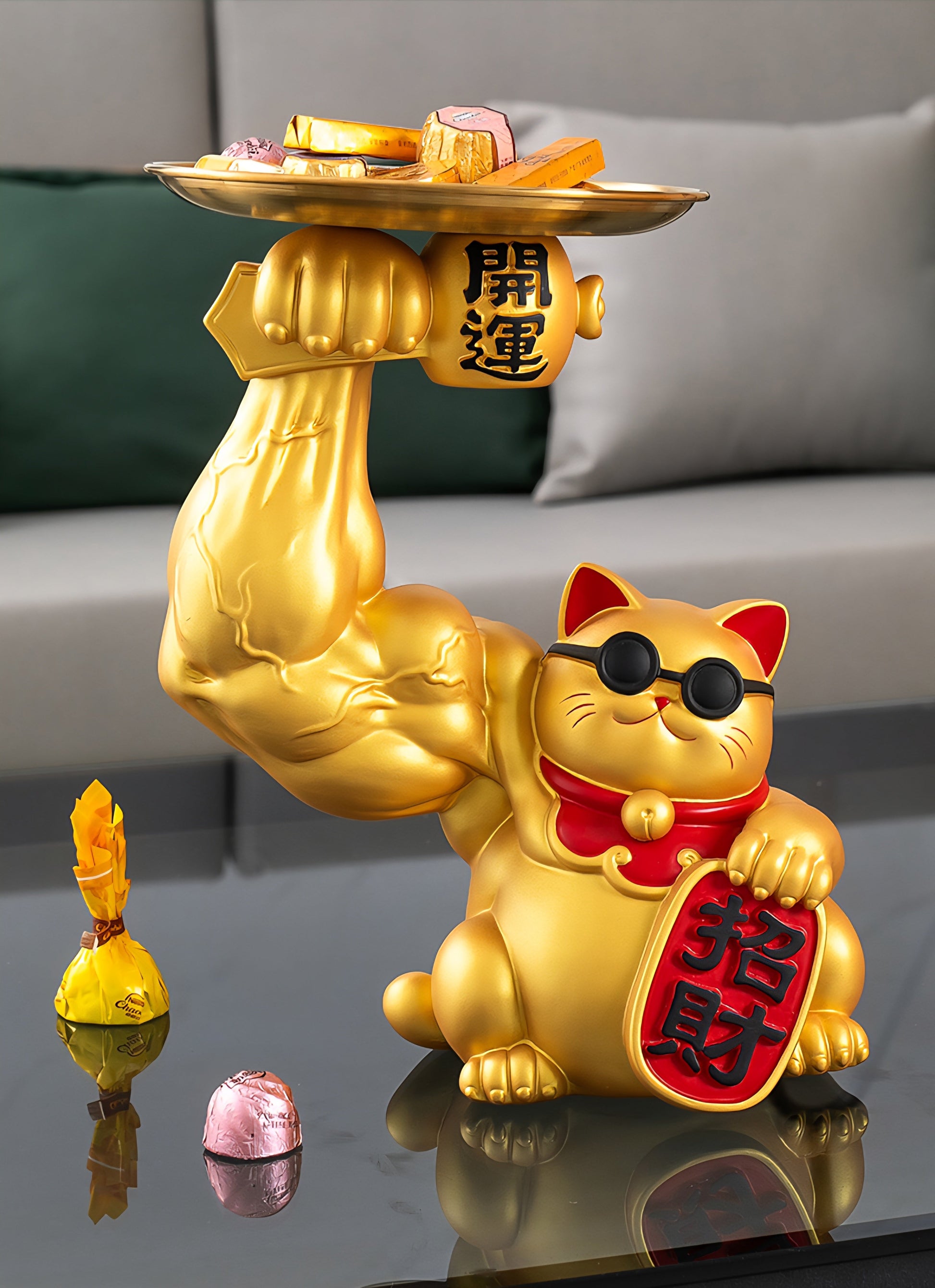 Fortune Power Cat – Muscle Lucky Cat Original Design