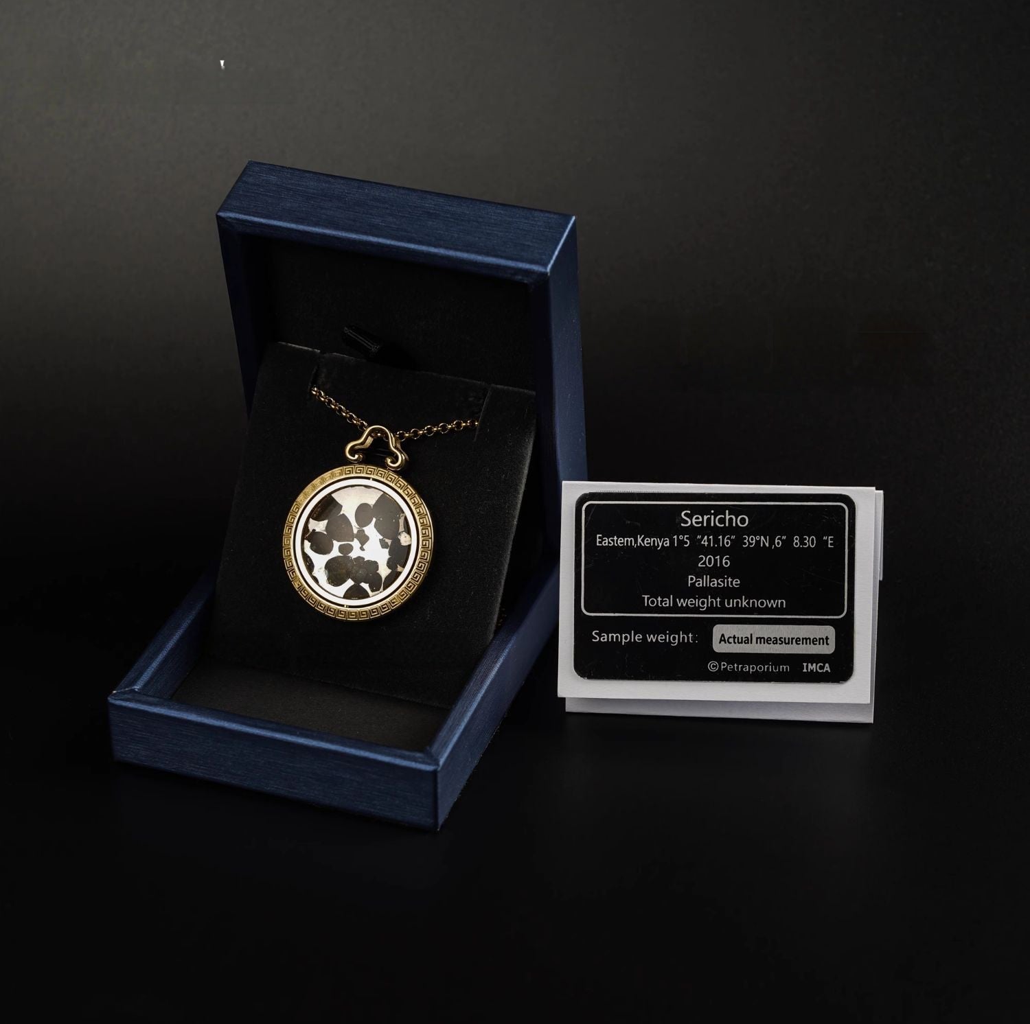 Celestial Relic Necklace – Genuine Sericho Meteorite in Sterling Silver Original Design