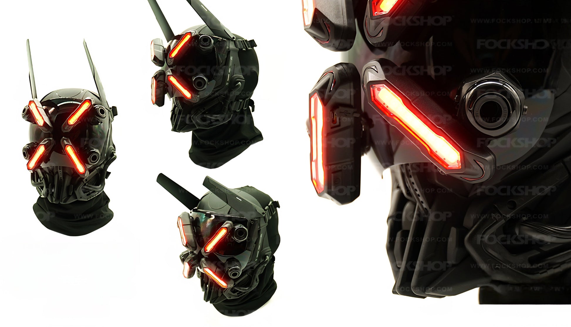 CyberReaper Tactical Mask — Sci-Fi Battle Gear Original Design