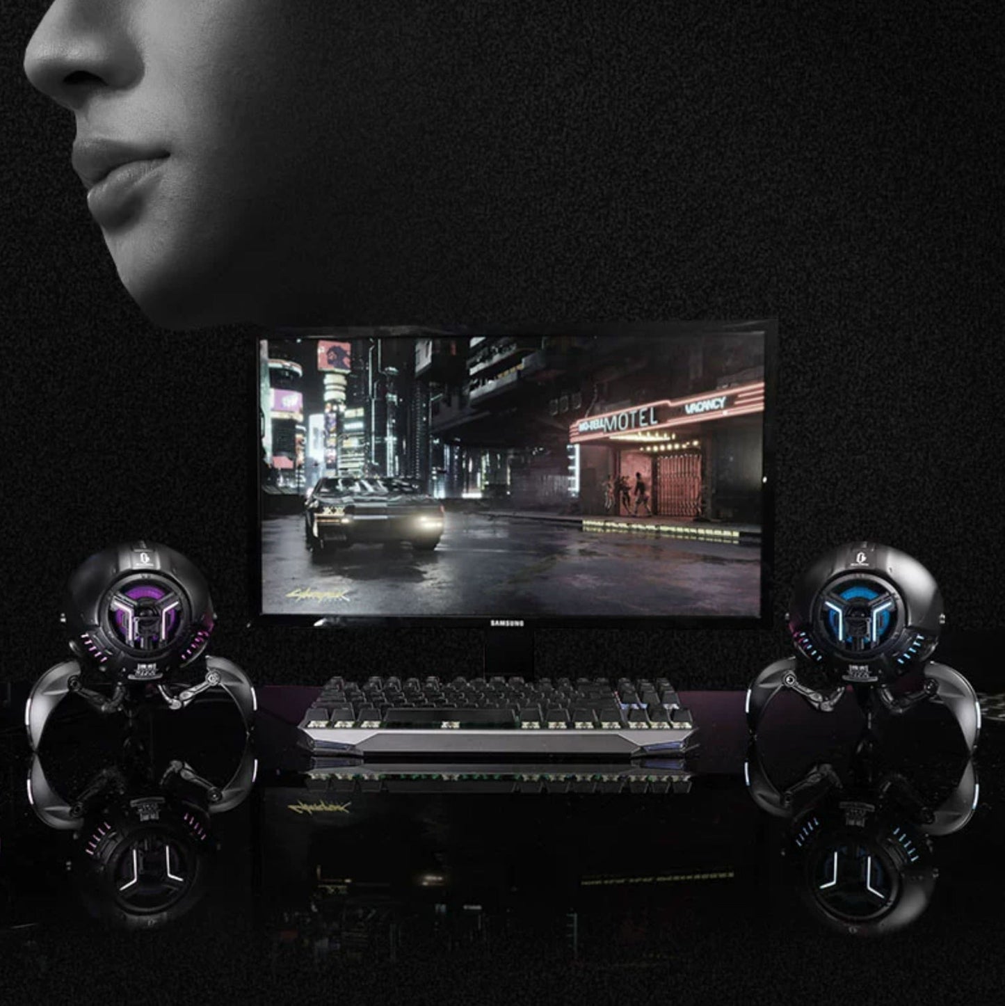 Gravastar G1 Pro – Cyberpunk Mecha Bluetooth Speaker Veyra Imports
