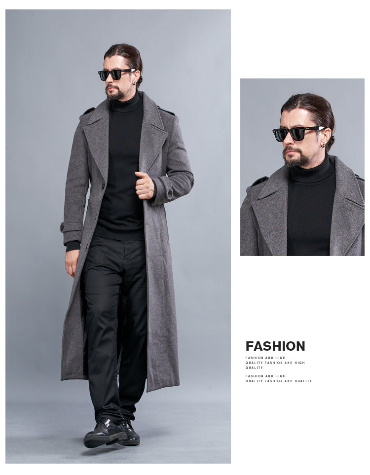 Nordic Wool Long Coat – Classic Winter Edition Veyra
