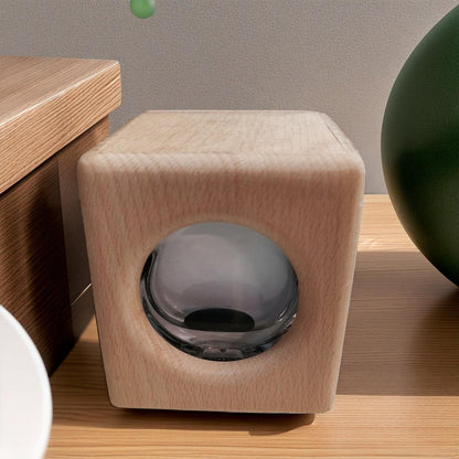Aurora Flux Lamp – Handmade Walnut Ferrofluid Sound Visualizer Original Design