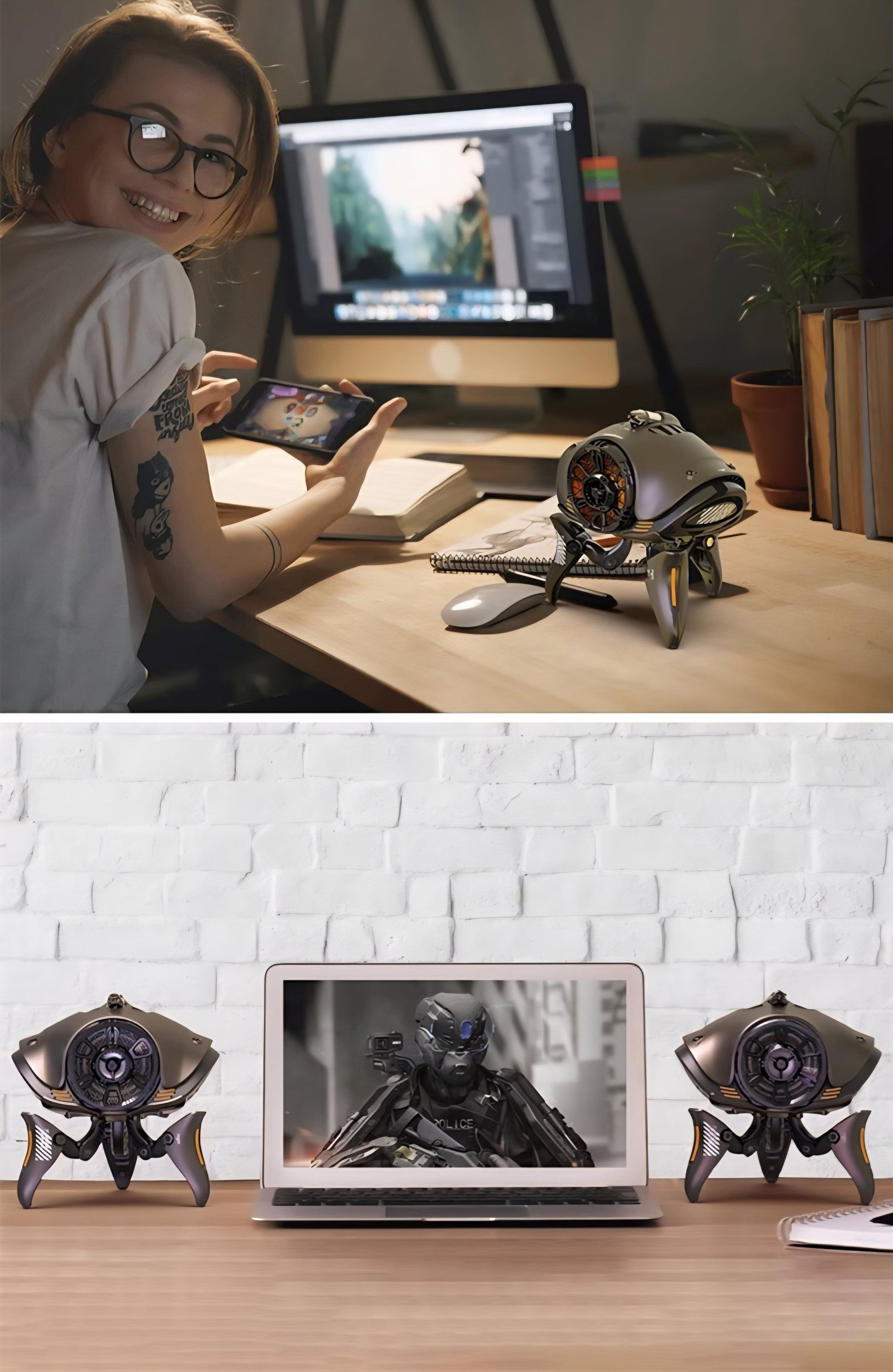 Alien Invasion X — Cyberpunk Bluetooth Subwoofer Speaker Original Design