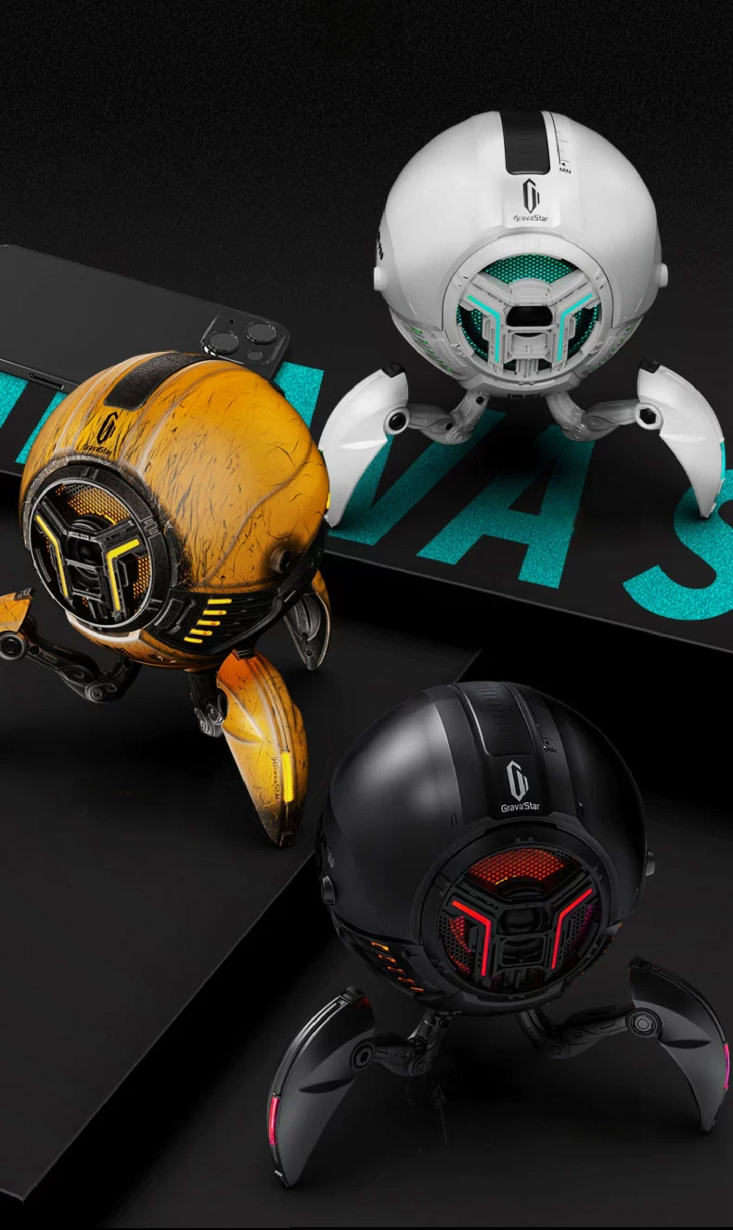 Gravastar G1 Pro – Cyberpunk Mecha Bluetooth Speaker Veyra Imports