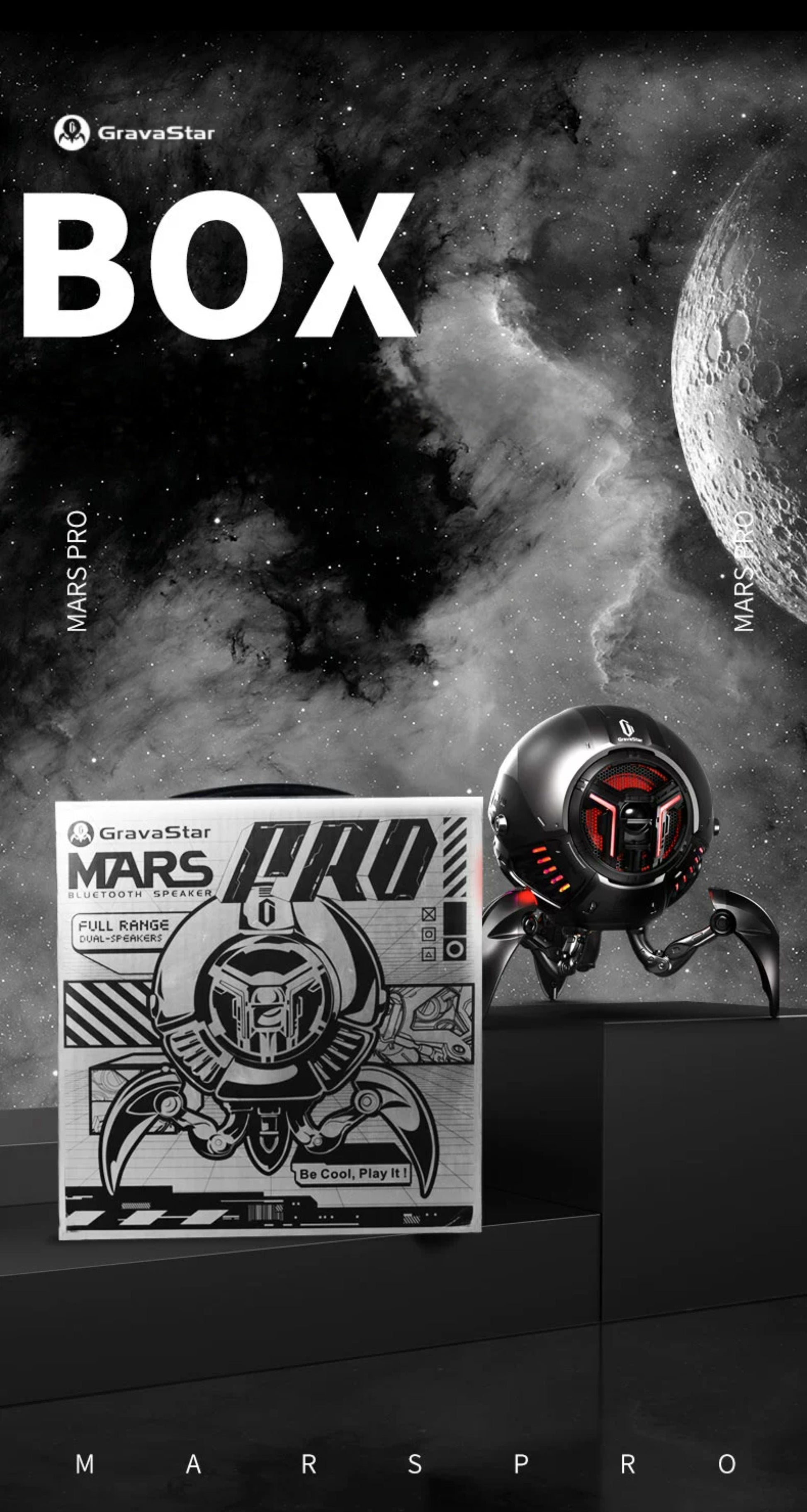 Gravastar G1 Pro – Cyberpunk Mecha Bluetooth Speaker Veyra Imports