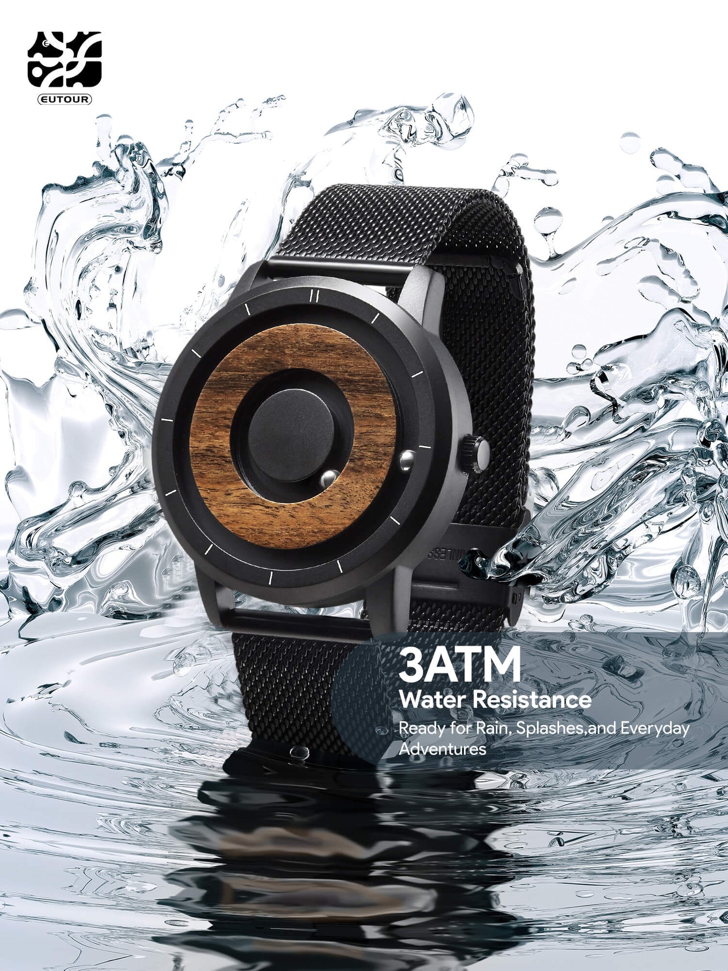 EUTOUR Magnetic Wooden Watch Veyra Imports