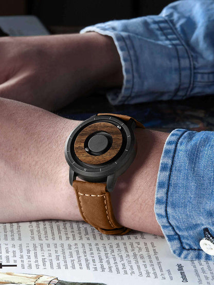 EUTOUR Magnetic Wooden Watch Veyra Imports