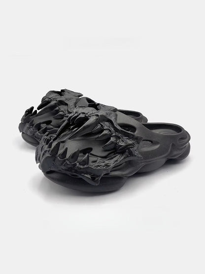 Cthulhu Venom Skull Slides – Gothic Punk Sandals Original Design
