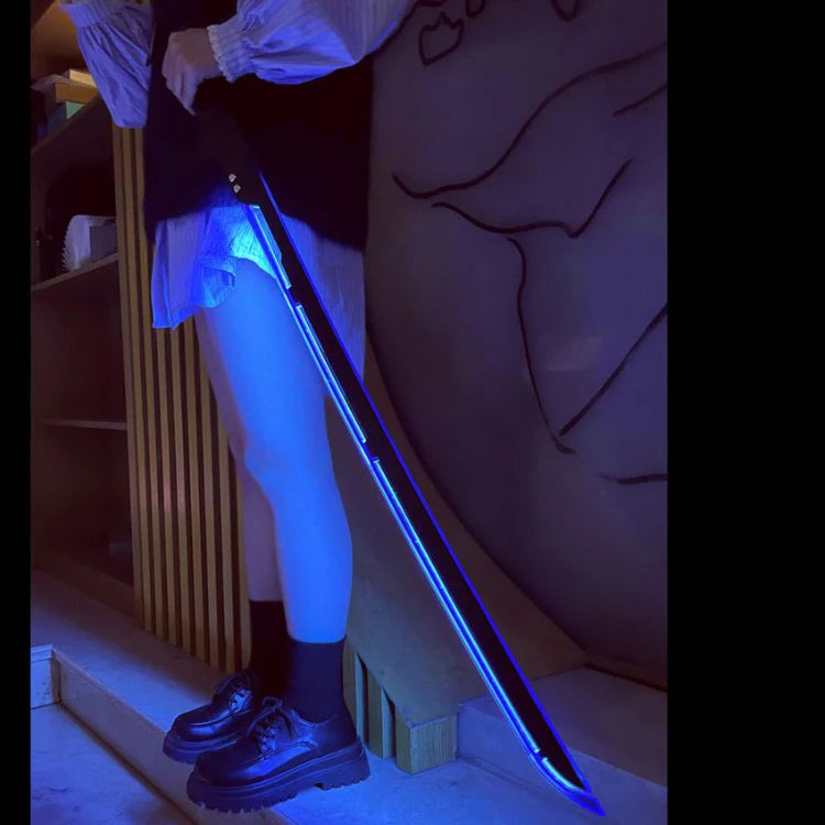 Cyberpunk Energy Katana – LED Rechargeable Samurai Blade Prop