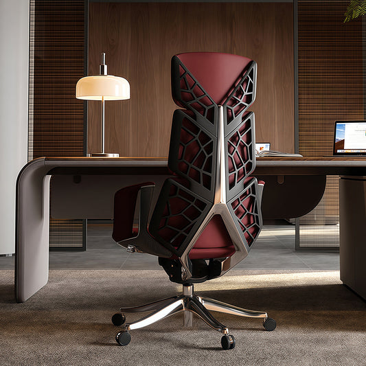 Spider Web Ergonomic Chair – Luxury Boss Office Seat linsstore