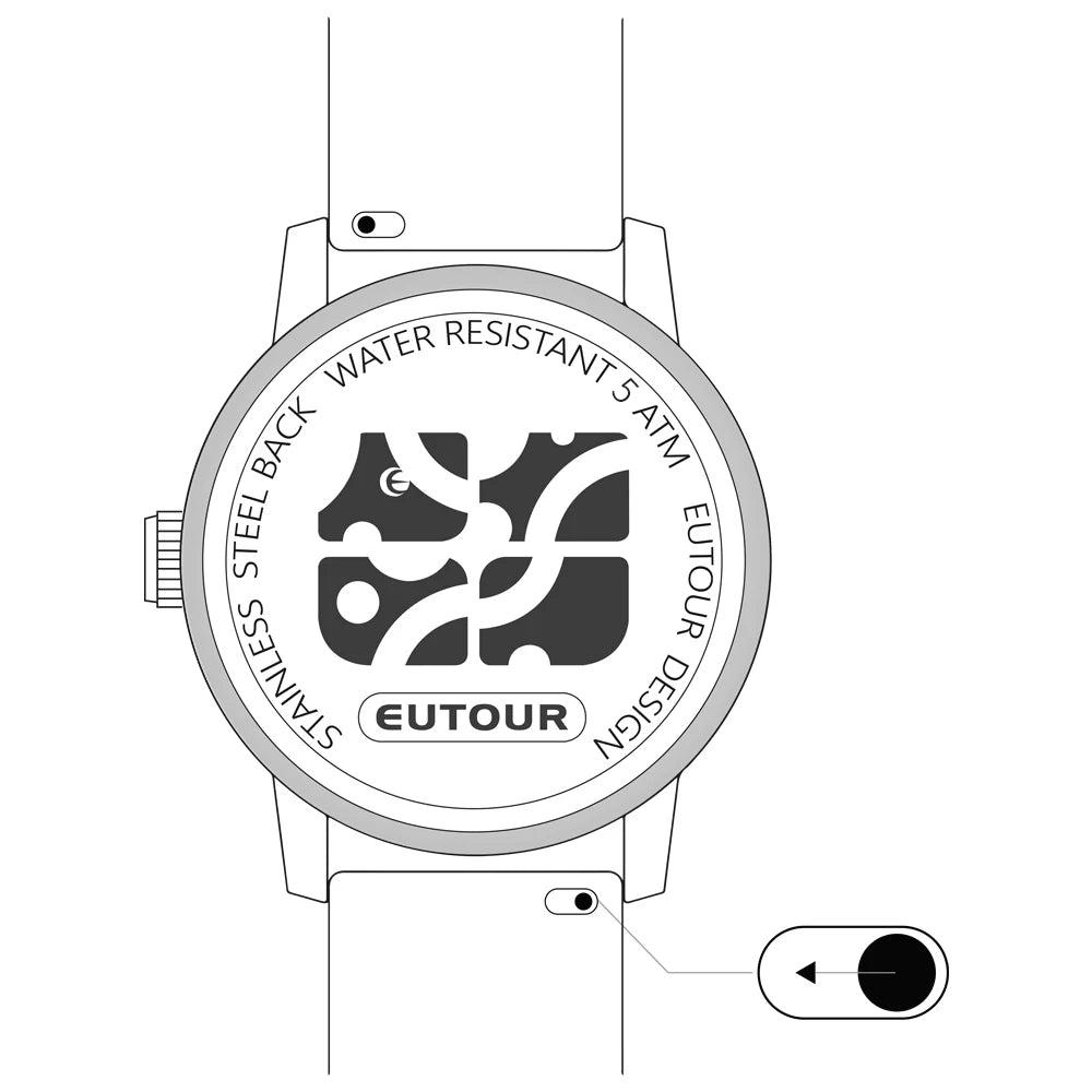EUTOUR Magnetic Wooden Watch Veyra Imports