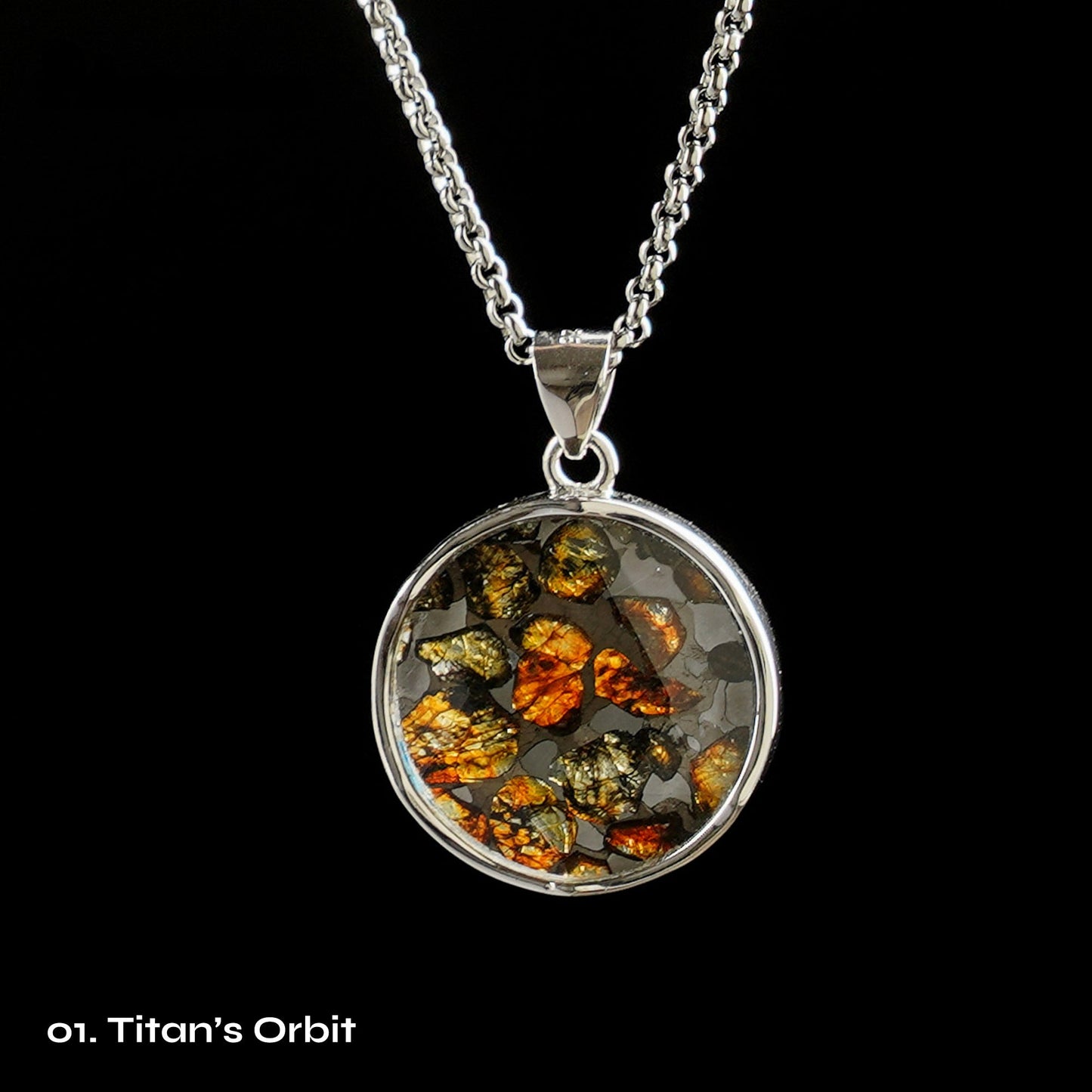 Celestial Relic Necklace – Genuine Sericho Meteorite in Sterling Silver Original Design