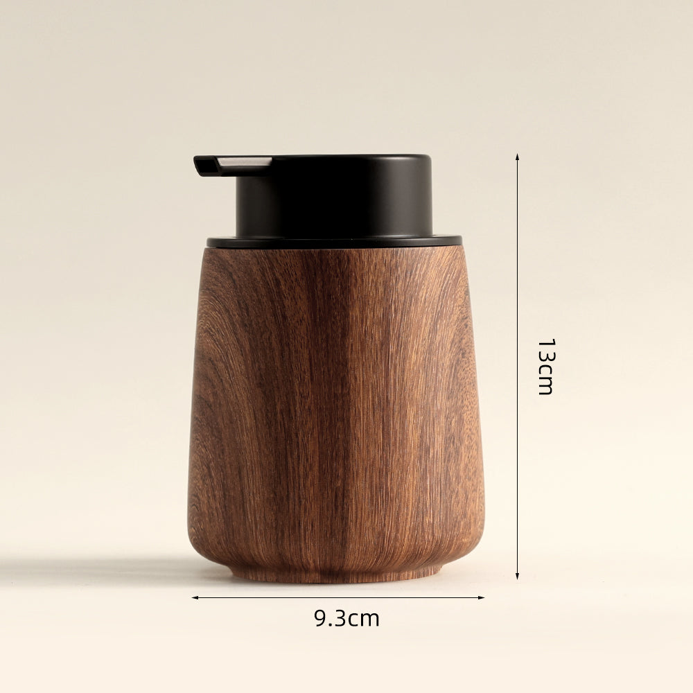 Walnut Luxe Foam Pump Bottle – Premium Soap & Shampoo Dispenser Veyra