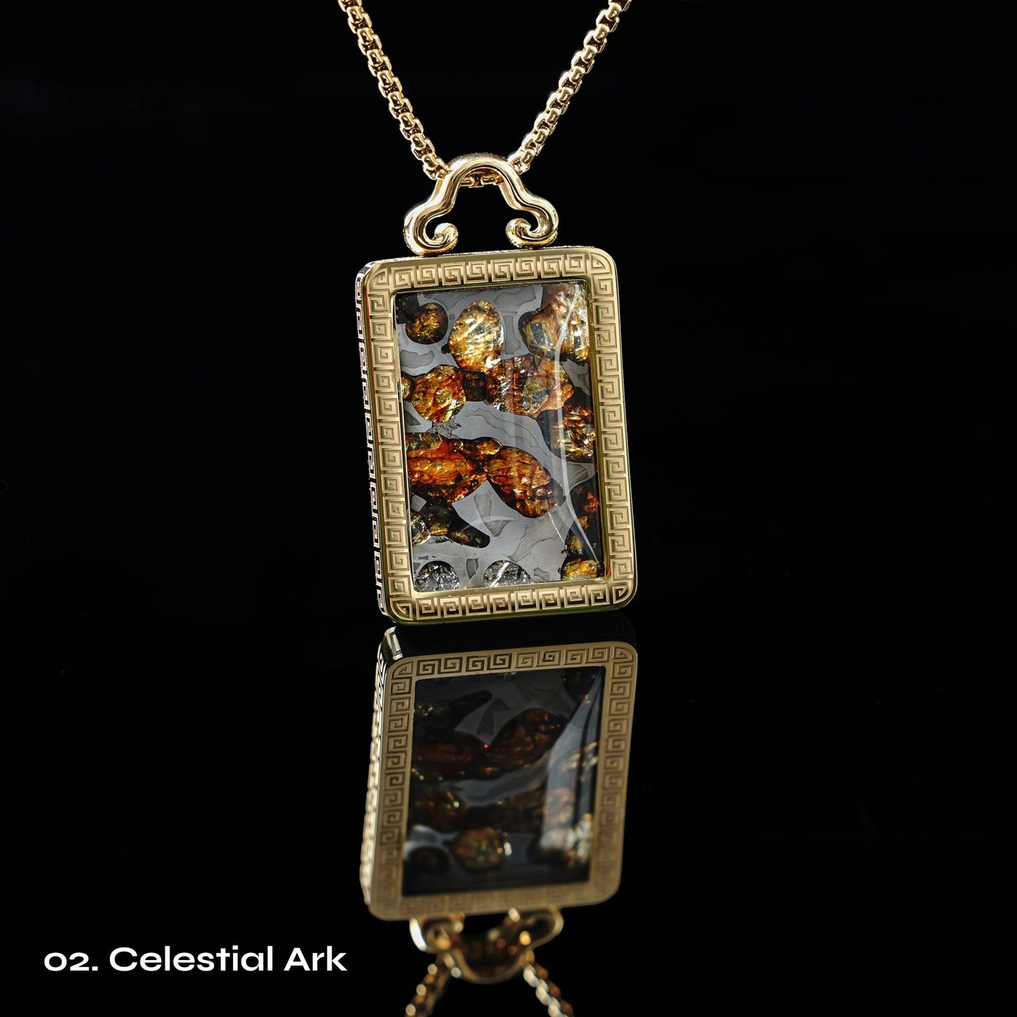 Celestial Relic Necklace – Genuine Sericho Meteorite in Sterling Silver Original Design