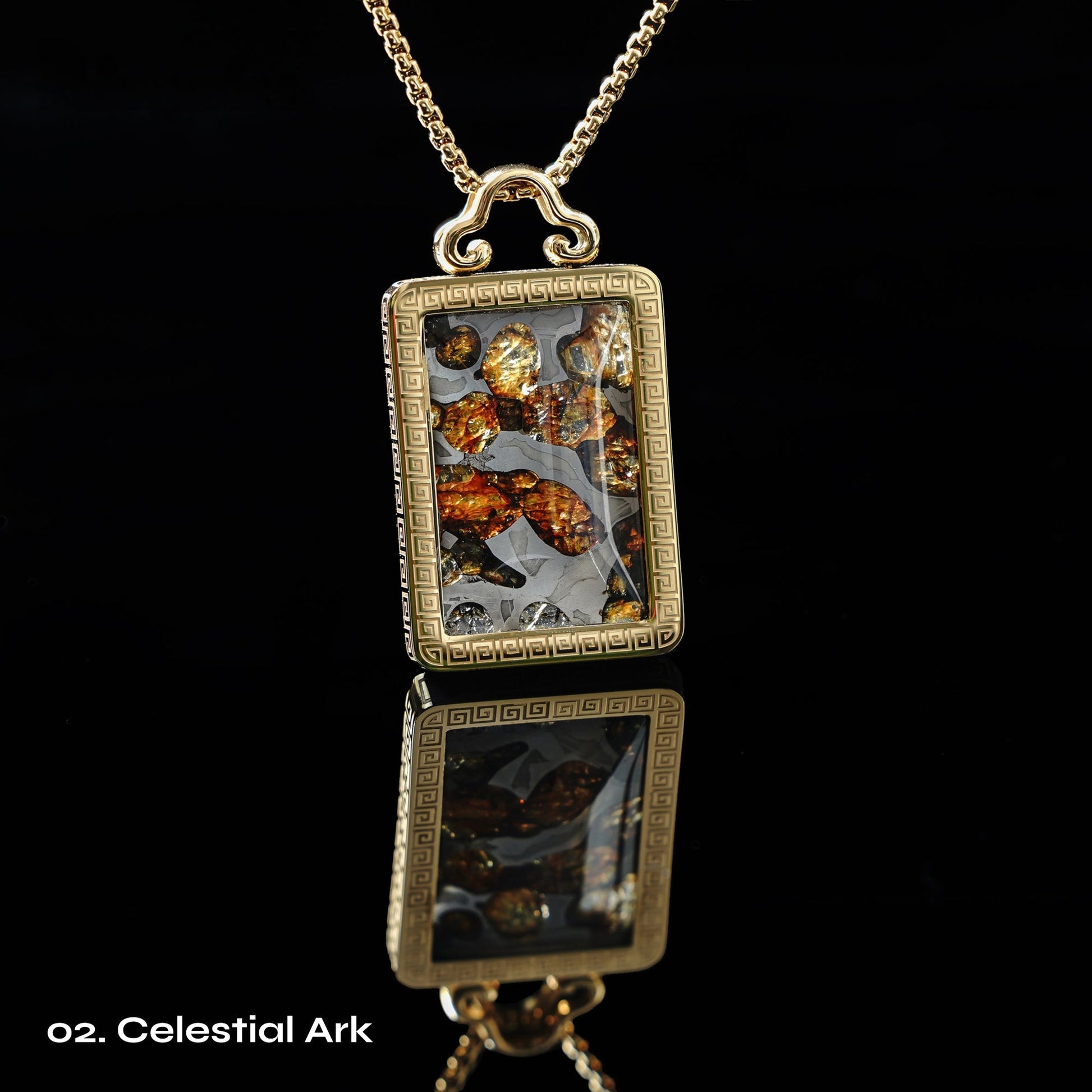 Celestial Relic Necklace – Genuine Sericho Meteorite in Sterling Silver Original Design