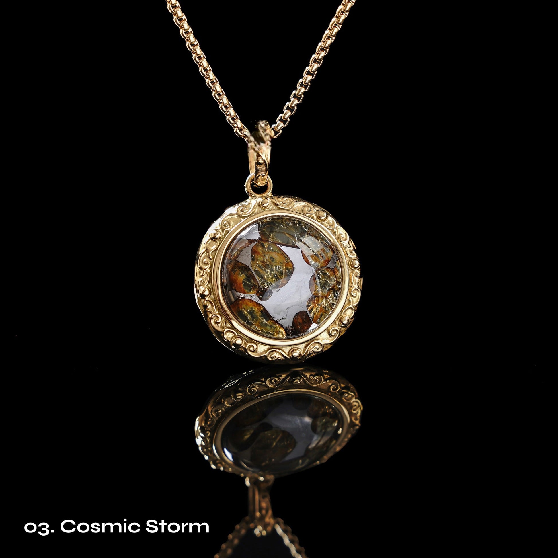 Celestial Relic Necklace – Genuine Sericho Meteorite in Sterling Silver Original Design