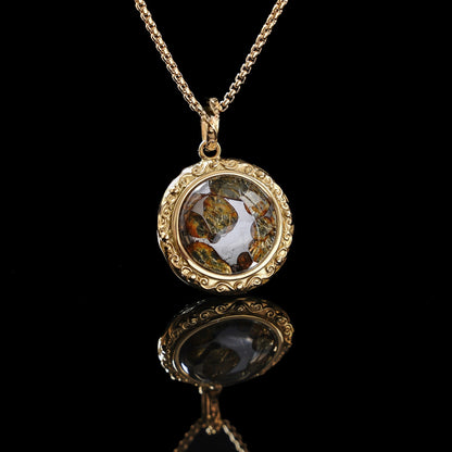 Celestial Relic Necklace – Genuine Sericho Meteorite in Sterling Silver Original Design