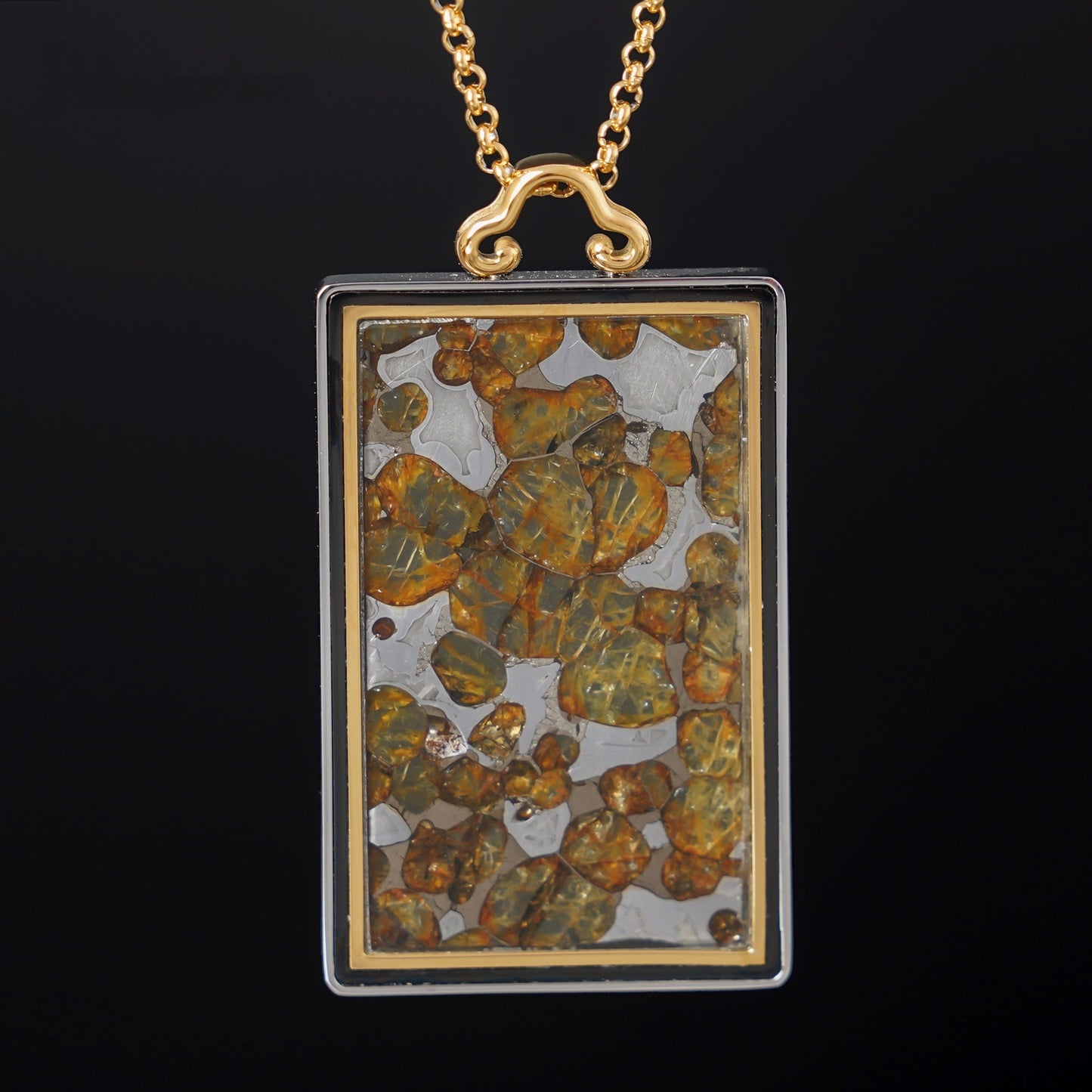 Celestial Relic Necklace – Genuine Sericho Meteorite in Sterling Silver Original Design